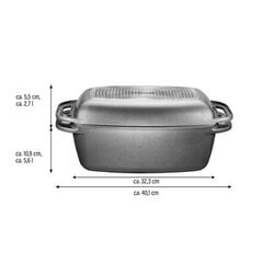 Форма для выпечки Stoneline с крышкой 7947, 32x20 см цена и информация | Формы, посуда для выпечки | 220.lv