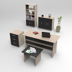 Набор мебели Kalune Design VO14, коричневый/черный цена и информация | Компьютерные, письменные столы | 220.lv