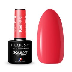 Стойкий гибридный лак для ногтей Claresa Red 400, 5 г цена и информация | Лаки для ногтей, укрепители | 220.lv