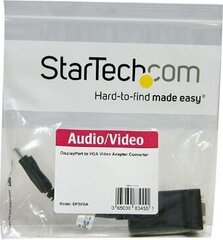 Адаптер StarTech DP2VGA DisplayPort VGA цена и информация | Адаптеры и USB разветвители | 220.lv