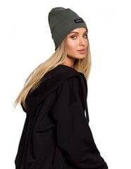 Хлопковая шапка с отворотом и значком M624 Beanie, армейский зеленый цвет цена и информация | Moe Одежда, обувь и аксессуары | 220.lv