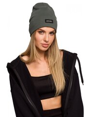 Хлопковая шапка с отворотом и значком M624 Beanie, армейский зеленый цвет цена и информация | Женские шапки | 220.lv