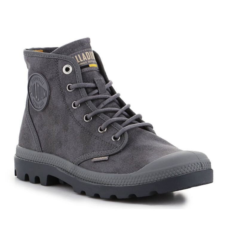 Zābaki vīriešiem Palladium Pampa Hi Wax U French Metal 77222-068-M, pelēki cena un informācija | Vīriešu kurpes, zābaki | 220.lv