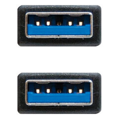 Нано кабель 10.01.1002БК, USB 3.0 A / USB A, 2 м цена и информация | Кабели и провода | 220.lv