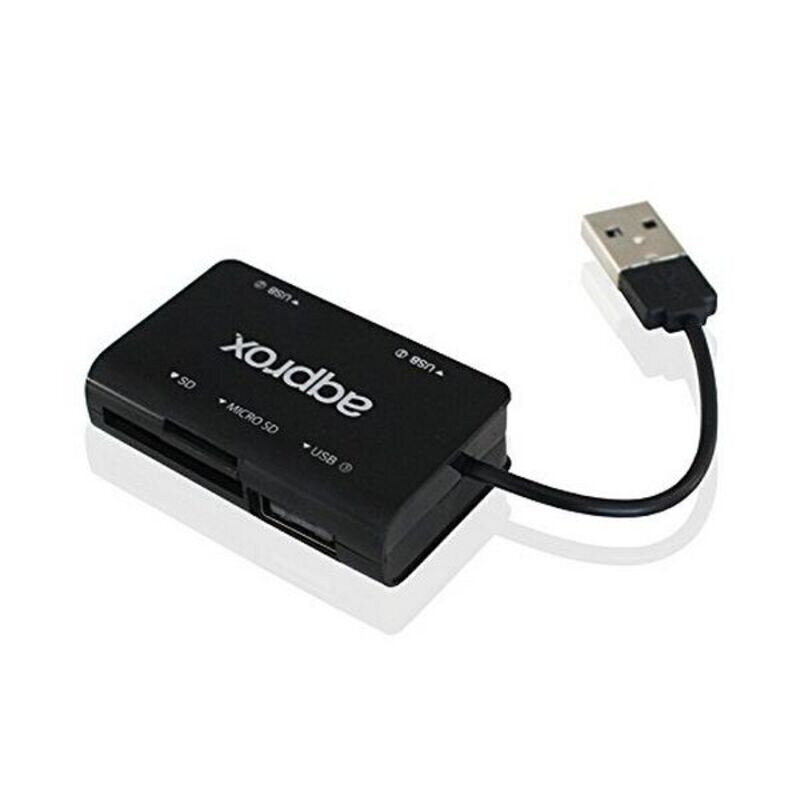 approx! AAOAUS0122, SD/Micro SD/USB 2.0 cena un informācija | Adapteri un USB centrmezgli | 220.lv