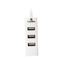3 portu USB centrmezgls CoolBox cena un informācija | Adapteri un USB centrmezgli | 220.lv