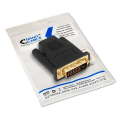 Адаптер Nanocable DVI-D - HDMI 10.15.0700, чёрный цена и информация | Адаптеры и USB разветвители | 220.lv