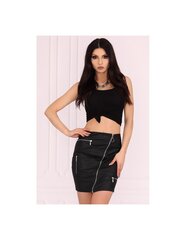 Черная юбка Pearliema цена и информация | Leather mini skirt xl | 220.lv