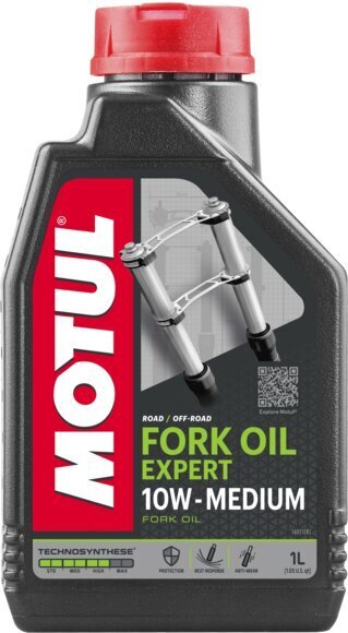 Eļļa MOTUL FORK OIL EXP. MD. 10W 1ltr (105930) cena un informācija | Motoreļļas | 220.lv
