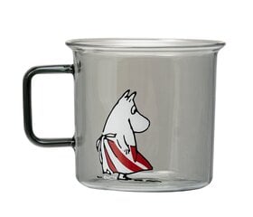 Стеклянная чашка Muurla Moomin 350 мл цена и информация | Стаканы, фужеры, кувшины | 220.lv