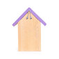 Putnu būrītis mazajiem putniem, 19,5 x 16 x 25,5 H, ar ceriņu krāsas jumtu cena un informācija | Putnu būri un barotavas | 220.lv