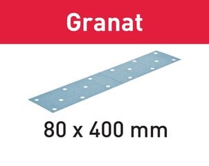 Smilšapapīra loksnes Granat 497160 STF 80x400 P120 GR/50 Festool cena un informācija | Rokas instrumenti | 220.lv