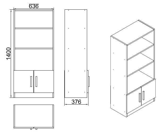 Plaukts Kalune Design Vario D, balts цена и информация | Plaukti | 220.lv