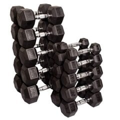 Sešstūra hanteles STRONGMAN, 2x 22,5kg цена и информация | Гантели, гири, штанги | 220.lv