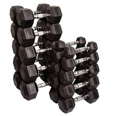 Sešstūra hanteles STRONGMAN, 2x 20kg цена и информация | Гантели, гири, штанги | 220.lv