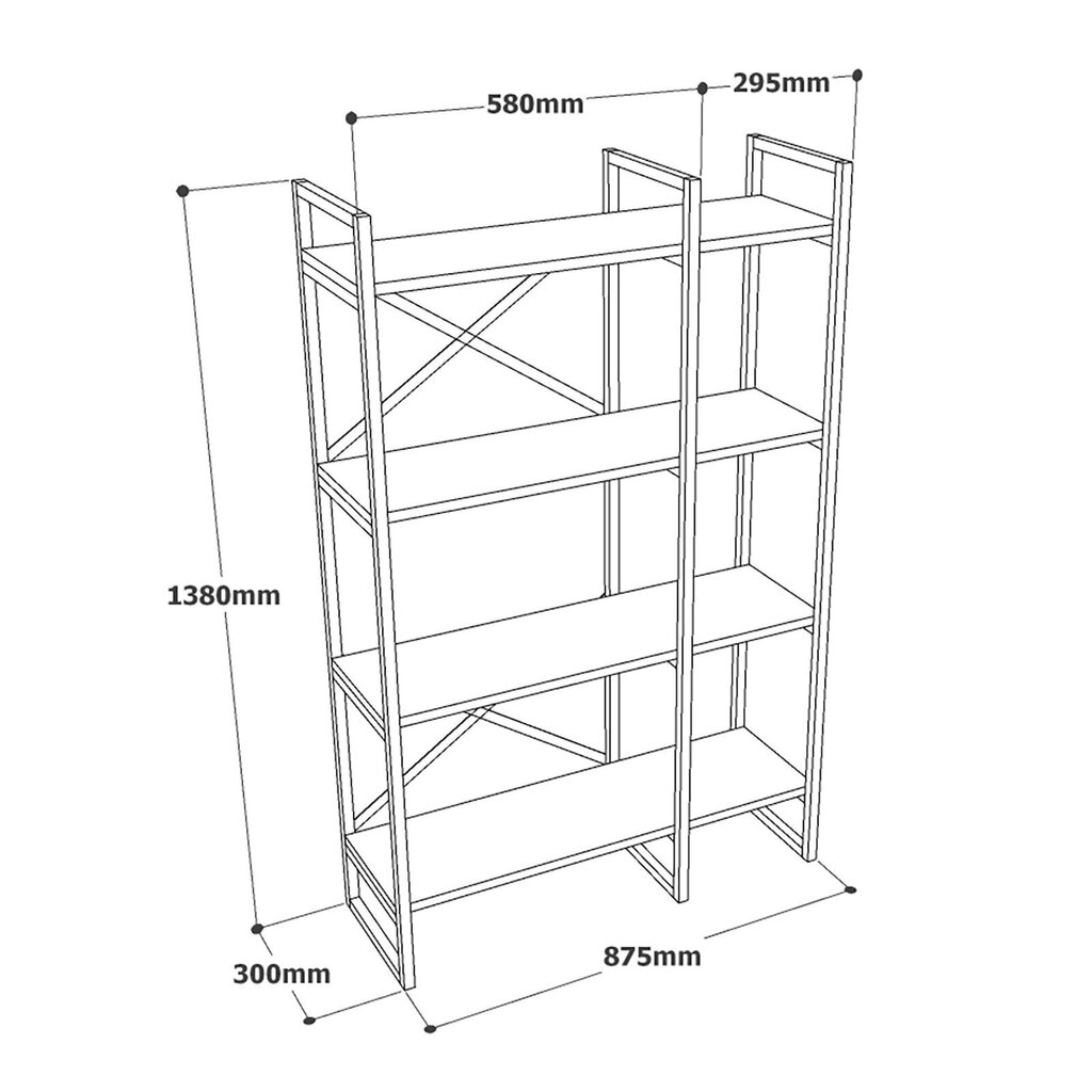 Plaukts Kalune Design VG2, brūns цена и информация | Plaukti | 220.lv