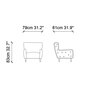 Krēsls Kalune Design Soho, smilškrāsas cena un informācija | Atpūtas krēsli | 220.lv