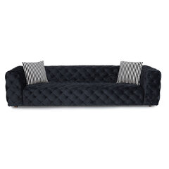 Четырехместный диван Kalune Design Zeus, черный цена и информация | Диваны | 220.lv