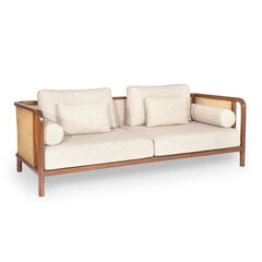 Četrvietīgs dīvāns Kalune Design Peanut, smilškrāsas cena un informācija | Dīvāni | 220.lv