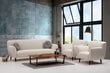Trīsvietīgs dīvāns Kalune Design Enna, smilškrāsas cena un informācija | Dīvāni | 220.lv