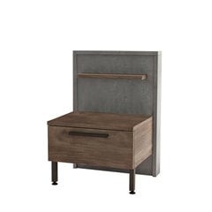 Ночной шкаф Kalune Design HM5, коричневый/серый цена и информация | Прикроватные тумбочки | 220.lv