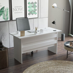 Rakstāmgalda un kafijas galdiņa komplekts Kalune Design VO8, balts cena un informācija | Datorgaldi, rakstāmgaldi, biroja galdi | 220.lv