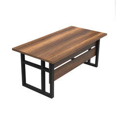 Письменный стол Kalune Design MN01, коричневый цена и информация | Компьютерные, письменные столы | 220.lv