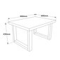 Rakstāmgalda un kafijas galdiņa komplekts Kalune Design MN07, brūns cena un informācija | Datorgaldi, rakstāmgaldi, biroja galdi | 220.lv