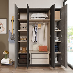 Шкаф Kalune Design HM2, серый цена и информация | Гардероб | 220.lv
