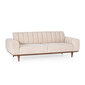 Trīsvietīgs dīvāns Kalune Design Ivory, smilškrāsas cena un informācija | Dīvāni | 220.lv