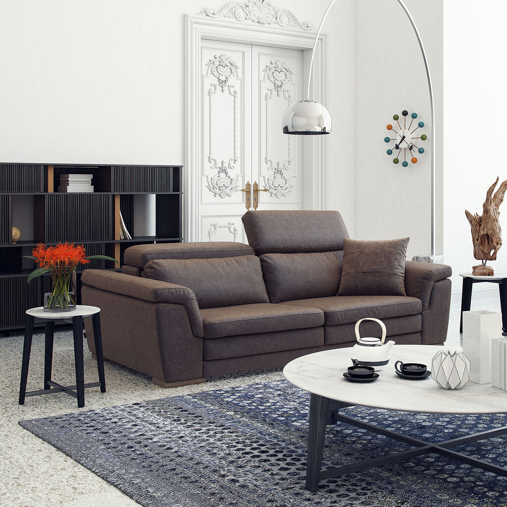 Trīsvietīgs dīvāns Kalune Design Mardini, pelēks cena un informācija | Dīvāni | 220.lv
