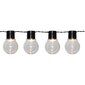 LED lampiņu virtenesPartaj 3.8M 10 spuldzes ar saules paneli cena un informācija | Ziemassvētku lampiņas, LED virtenes | 220.lv