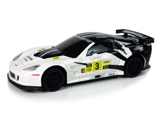 Attālināti vadāma sporta automašīna Corvette C6. R, balta cena un informācija | Rotaļlietas zēniem | 220.lv