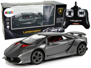 Спортивный автомобиль на радиоуправлении Lamborghini, серебристый цена и информация | Игрушки для мальчиков | 220.lv
