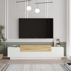 TV galdiņš Kalune Design FD1, brūns/balts цена и информация | Тумбы под телевизор | 220.lv