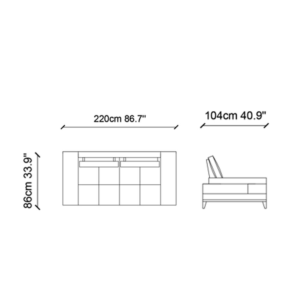 Trīsvietīgs dīvāns Kalune Design Sonya, smilškrāsas cena un informācija | Dīvāni | 220.lv