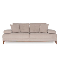 Trīsvietīgs dīvāns Kalune Design Sonya, smilškrāsas цена и информация | Диваны | 220.lv