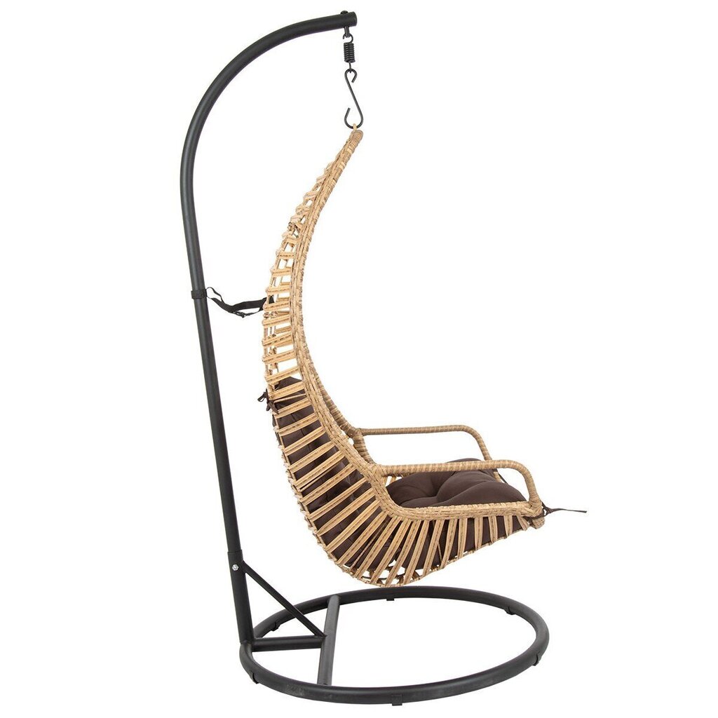 Piekaramais krēsls Saska Garden Slack, brūns cena un informācija | Dārza krēsli | 220.lv