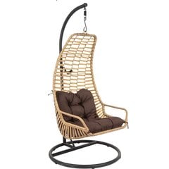 Подвесное кресло Saska Garden Slack, коричневое цена и информация | скамейка со столиком | 220.lv