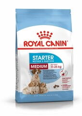 ROYAL CANIN mātītes un viņu kucēni Medium starter, 4 kg cena un informācija | Sausā barība suņiem | 220.lv