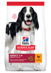 Корм для собак Hill's Science Plan Medium Adult Breeder bag с курицей, 14 кг цена и информация | Сухой корм для собак | 220.lv