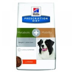 Hill's Prescription Diet Metabolic + Mobility Canine sausā barība suņiem, 12 kg cena un informācija | Sausā barība suņiem | 220.lv