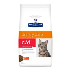 Hill's PRESCRIPTION DIET c/d Urinary Stress kaķu barība ar vistu, 1,5 kg cena un informācija | Sausā barība kaķiem | 220.lv