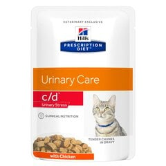 Hill's PRESCRIPTION DIET c/d Urinary Stress Feline ar vistu, 12 x 85 g cena un informācija | Konservi kaķiem | 220.lv