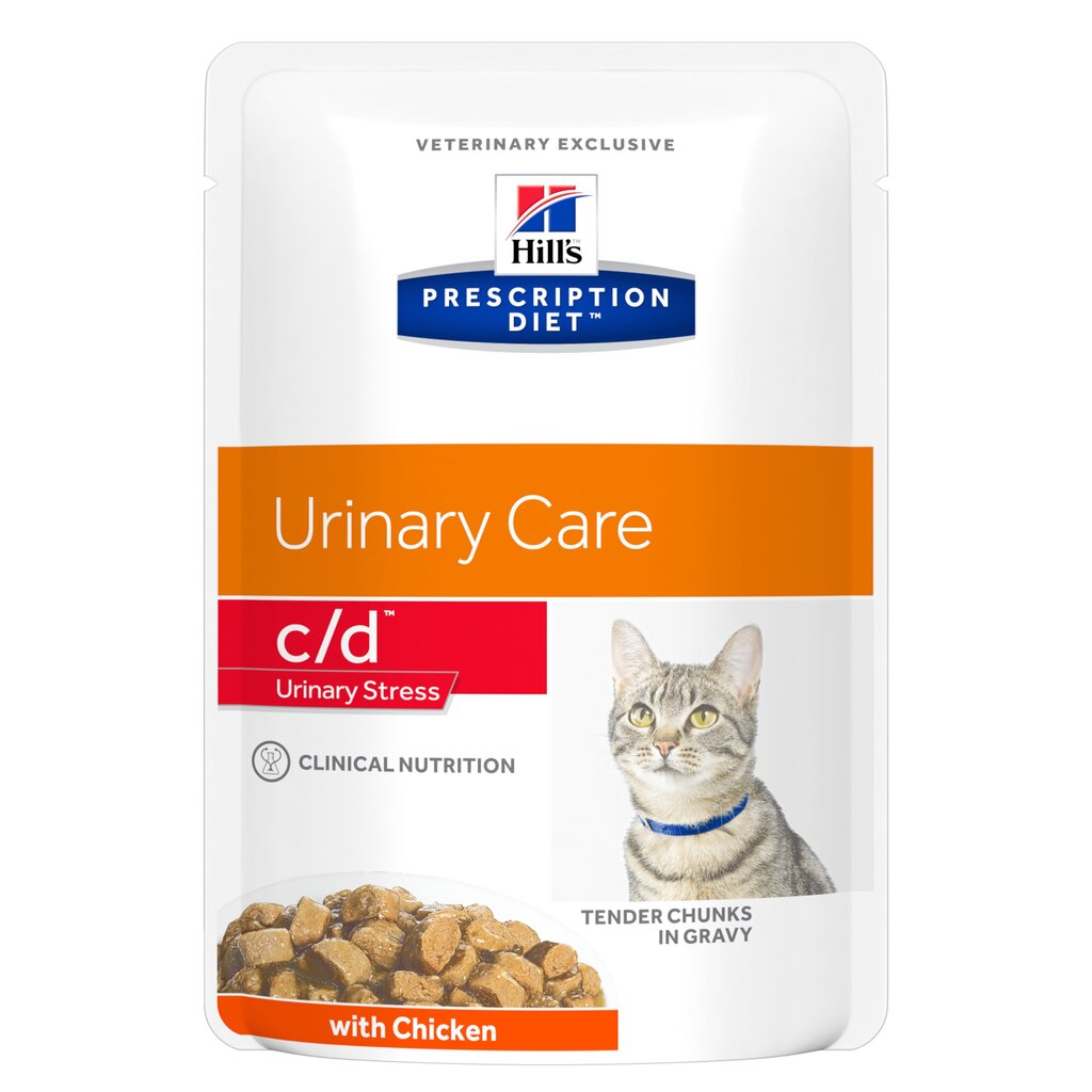 Hill's PRESCRIPTION DIET c/d Urinary Stress Feline ar vistu, 12 x 85 g cena un informācija | Konservi kaķiem | 220.lv