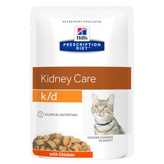 Hill's Prescription Diet k/d Feline ar vistu, 12 x 85 g cena un informācija | Konservi kaķiem | 220.lv