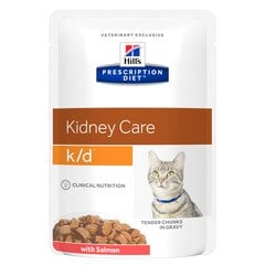 Консервы с лососем Hill's Prescription Diet k/d Feline Tender Chunks in Gravy, 12 x 85 г цена и информация | Консервы для котов | 220.lv