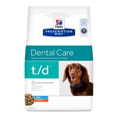 Hill's Prescription Diet t/d Canine Mini barība suņiem ar vistu, 3 kg cena un informācija | Sausā barība suņiem | 220.lv