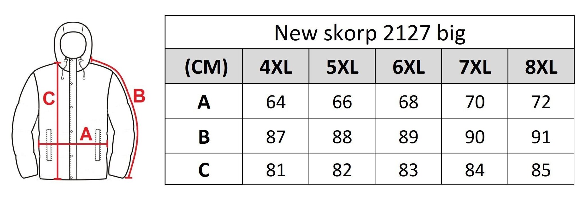 Virsjaka vīriešiem Skorp 2127 big цена и информация | Vīriešu virsjakas | 220.lv