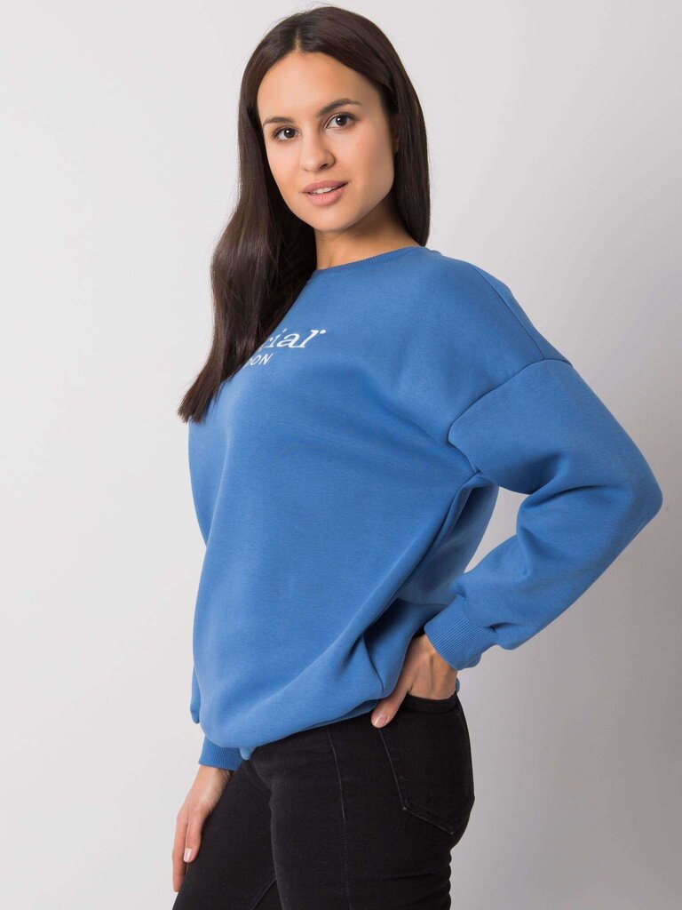 Sieviešu džemperis bez kapuces, zils цена и информация | Jakas sievietēm | 220.lv